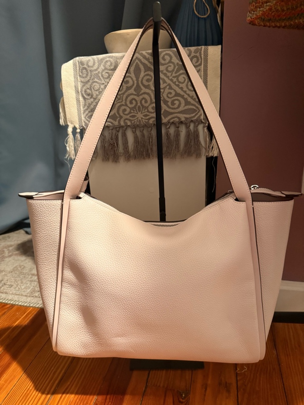 kate spade Blush Pink Pebbled Leather Tote - Picture 2 of 6